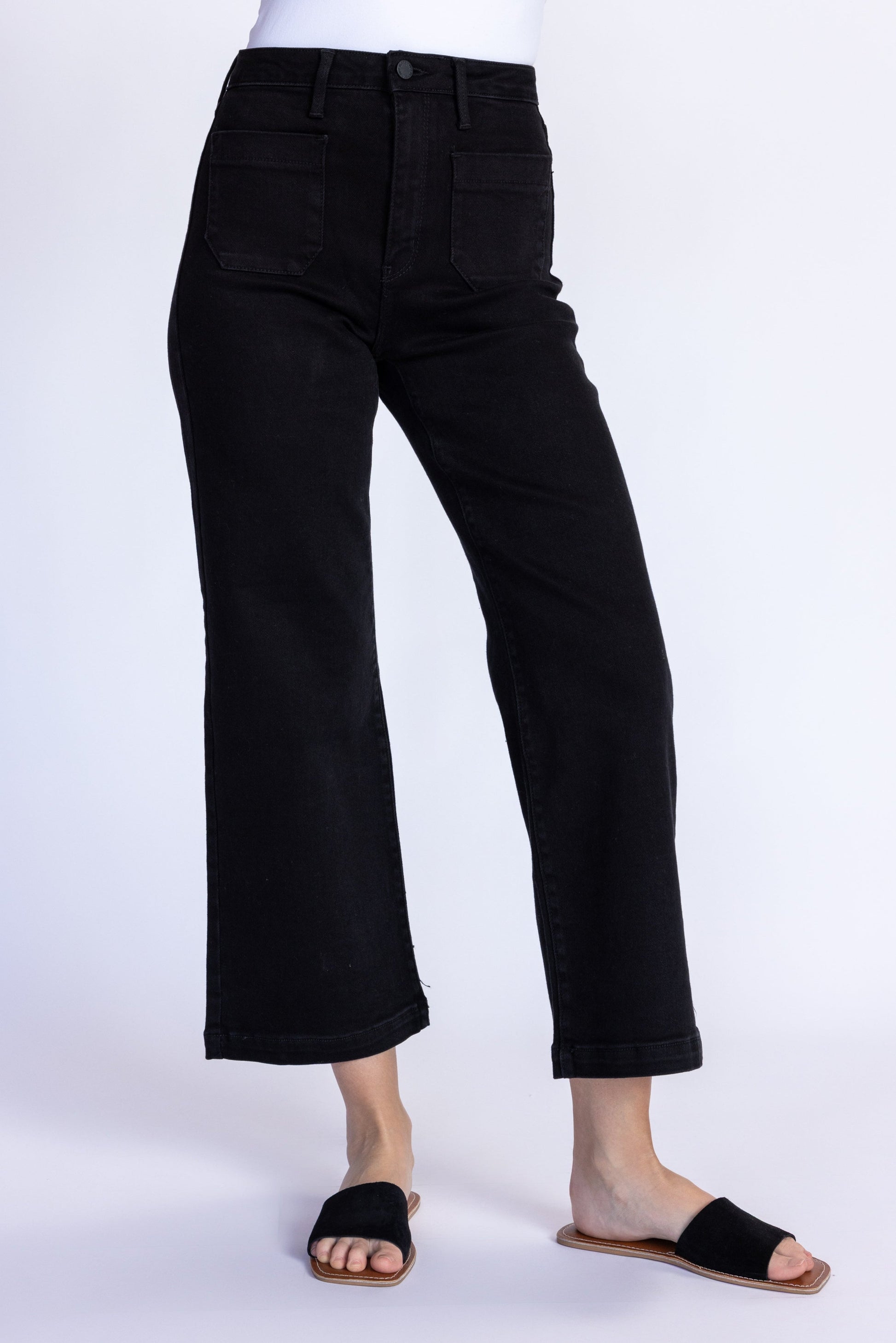 Patch Pocket Wide Leg
