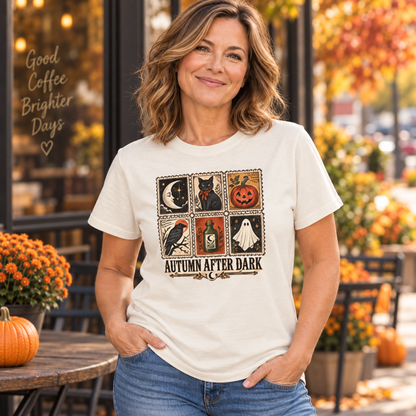 Autumn After Dark Vintage Stamp Crewneck