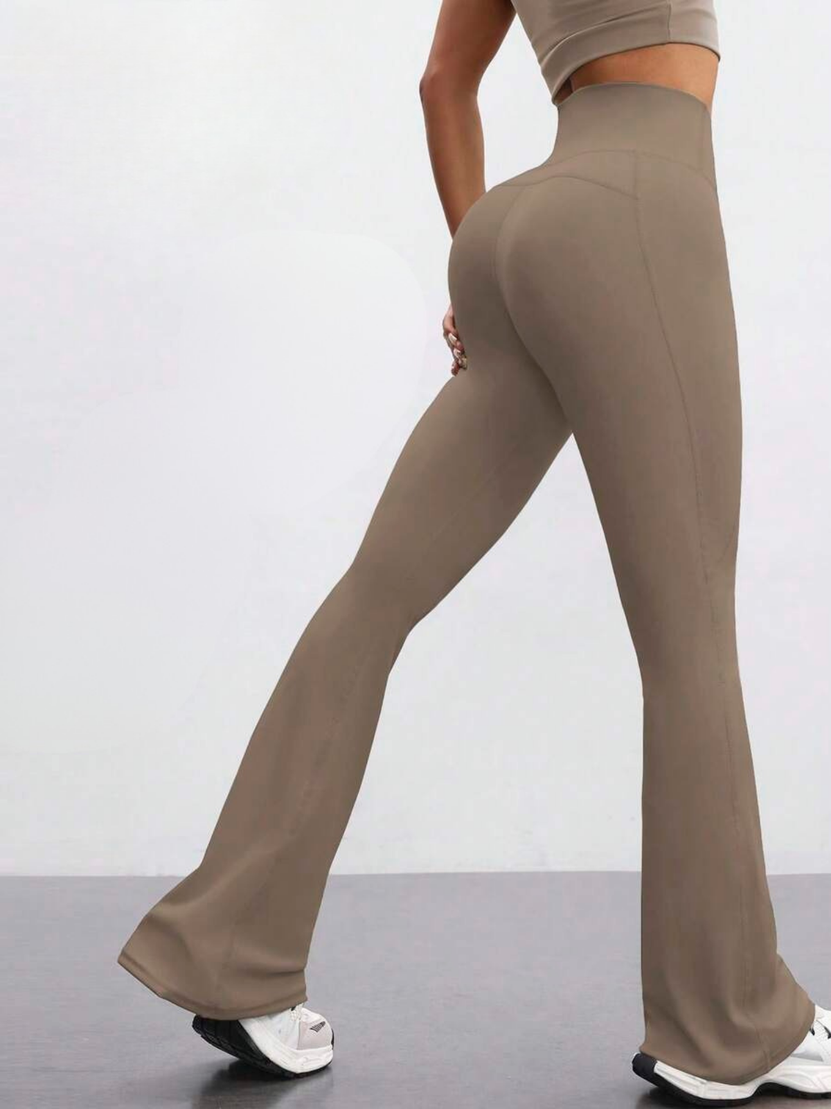 FlareFlex High-Waisted Fleece-Lined Flare Leggings