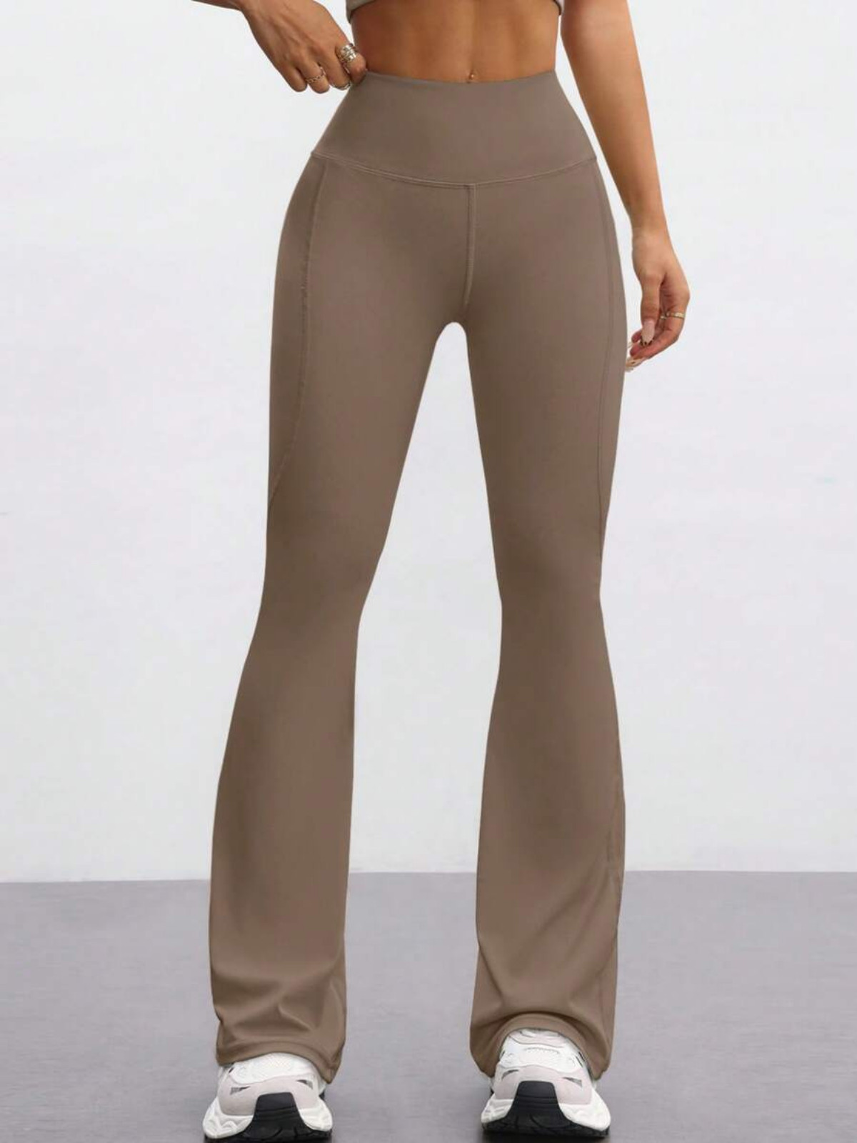 FlareFlex High-Waisted Fleece-Lined Flare Leggings