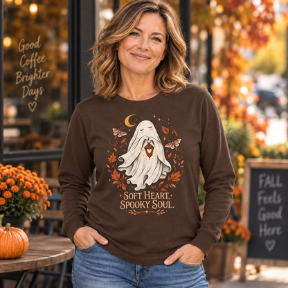 Soft Heart, Spooky Soul Ghost Graphic Top