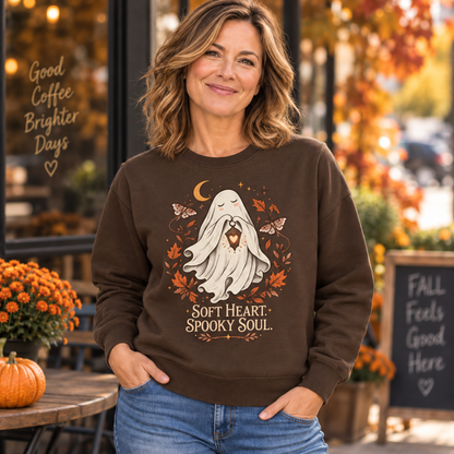 Soft Heart, Spooky Soul Ghost Graphic Top