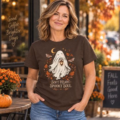 Soft Heart, Spooky Soul Ghost Graphic Top