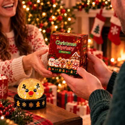Christmas mystery squishy box shown as a wrapped-gift alternative