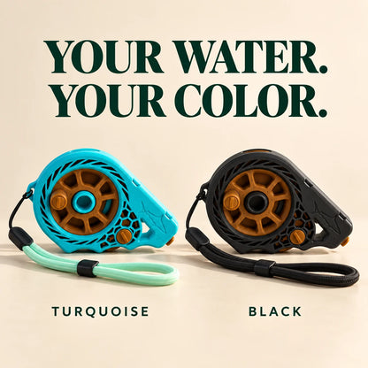 Turquoise and Black handline reel color comparison