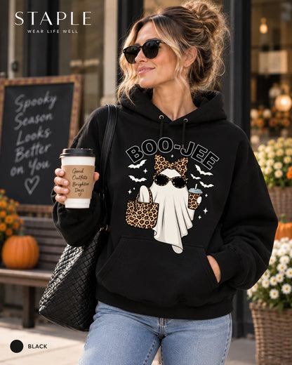 The BOO-JEE™ Leopard Ghost Halloween Graphic Top