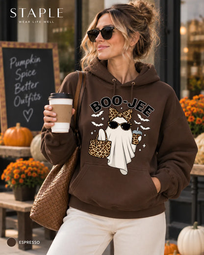 The BOO-JEE™ Leopard Ghost Halloween Graphic Top