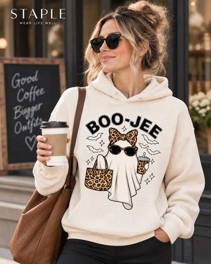 The BOO-JEE™ Leopard Ghost Halloween Graphic Top