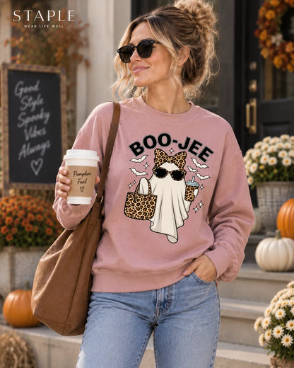 The BOO-JEE™ Leopard Ghost Halloween Graphic Top
