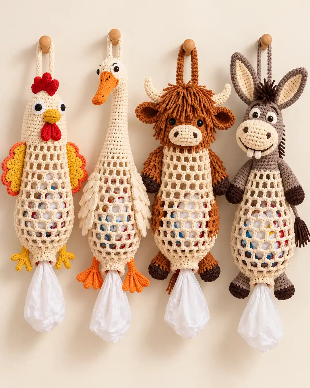 Crochet Animal Bag Holder DIY Kit — studio