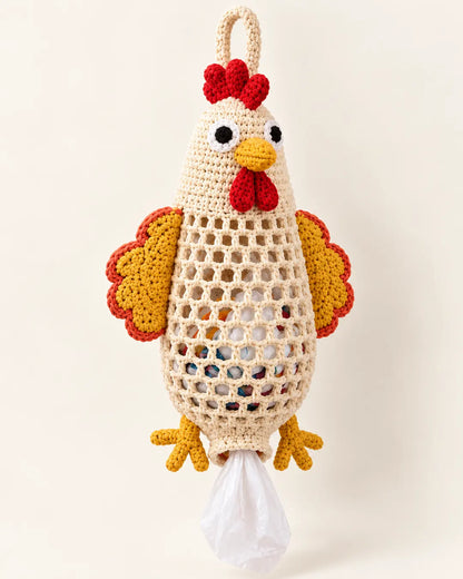 Crochet Animal Bag Holder DIY Kit — Chicken