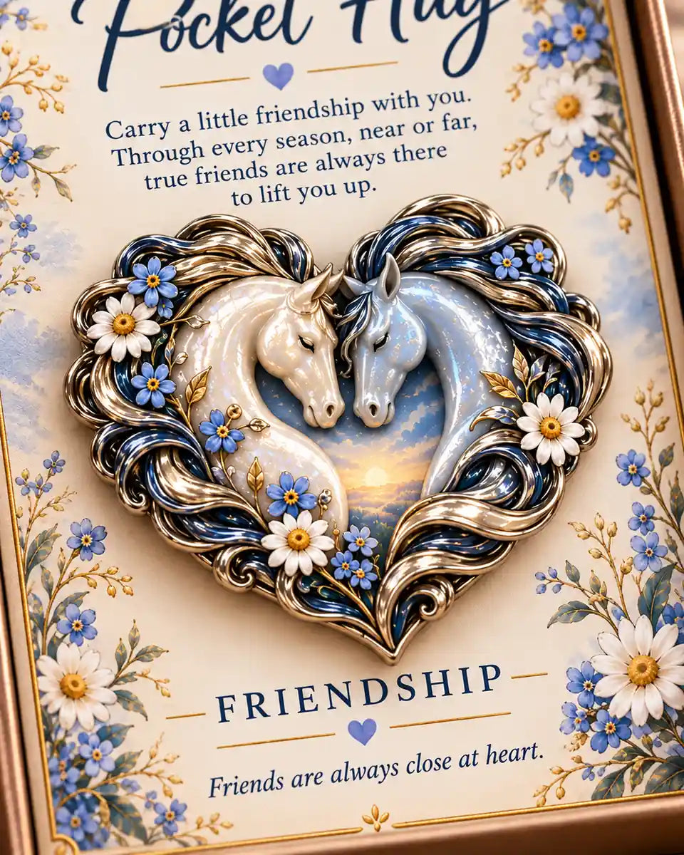 Horse Pocket Hug Keepsake — detail