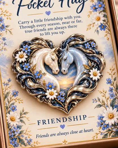 Horse Pocket Hug Keepsake — detail