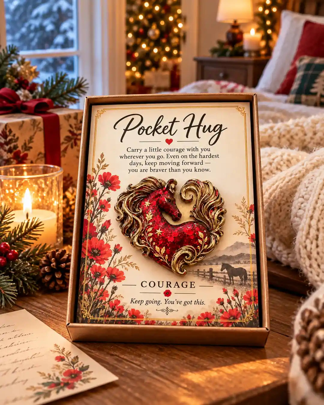 Horse Pocket Hug Keepsake — lifestyle