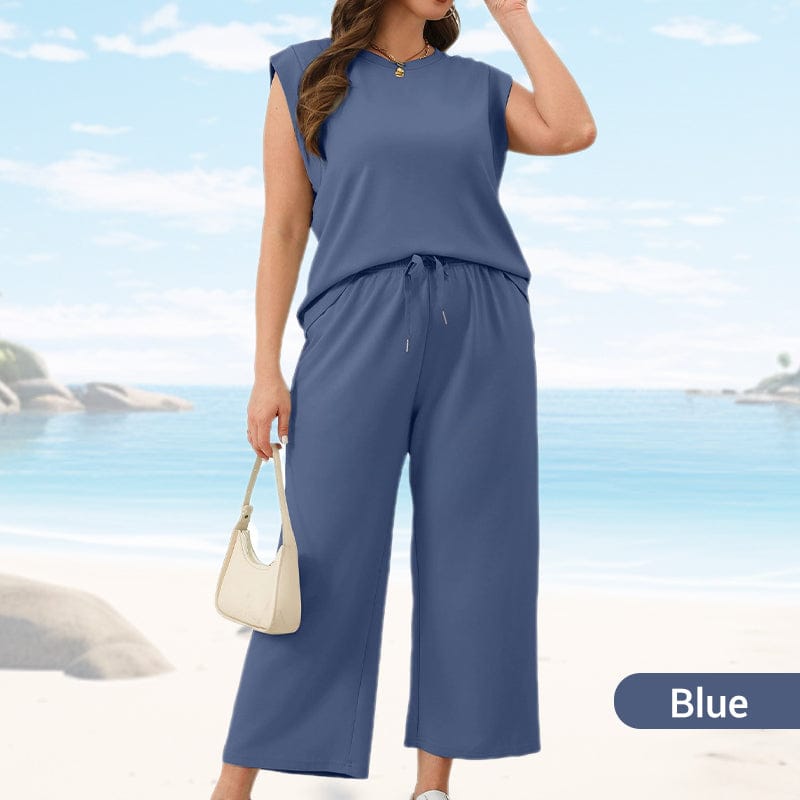 The Alma™ Sleeveless Wide-Leg Set