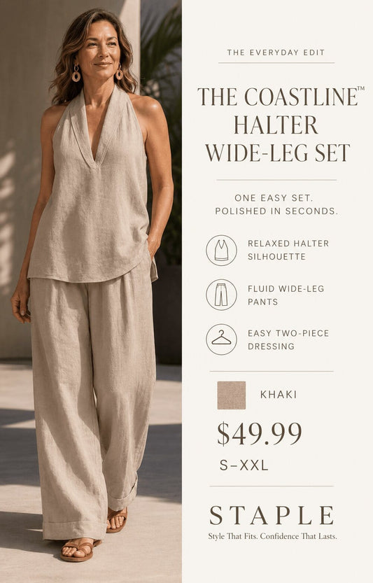 The Coastline™ Halter Wide-Leg Set