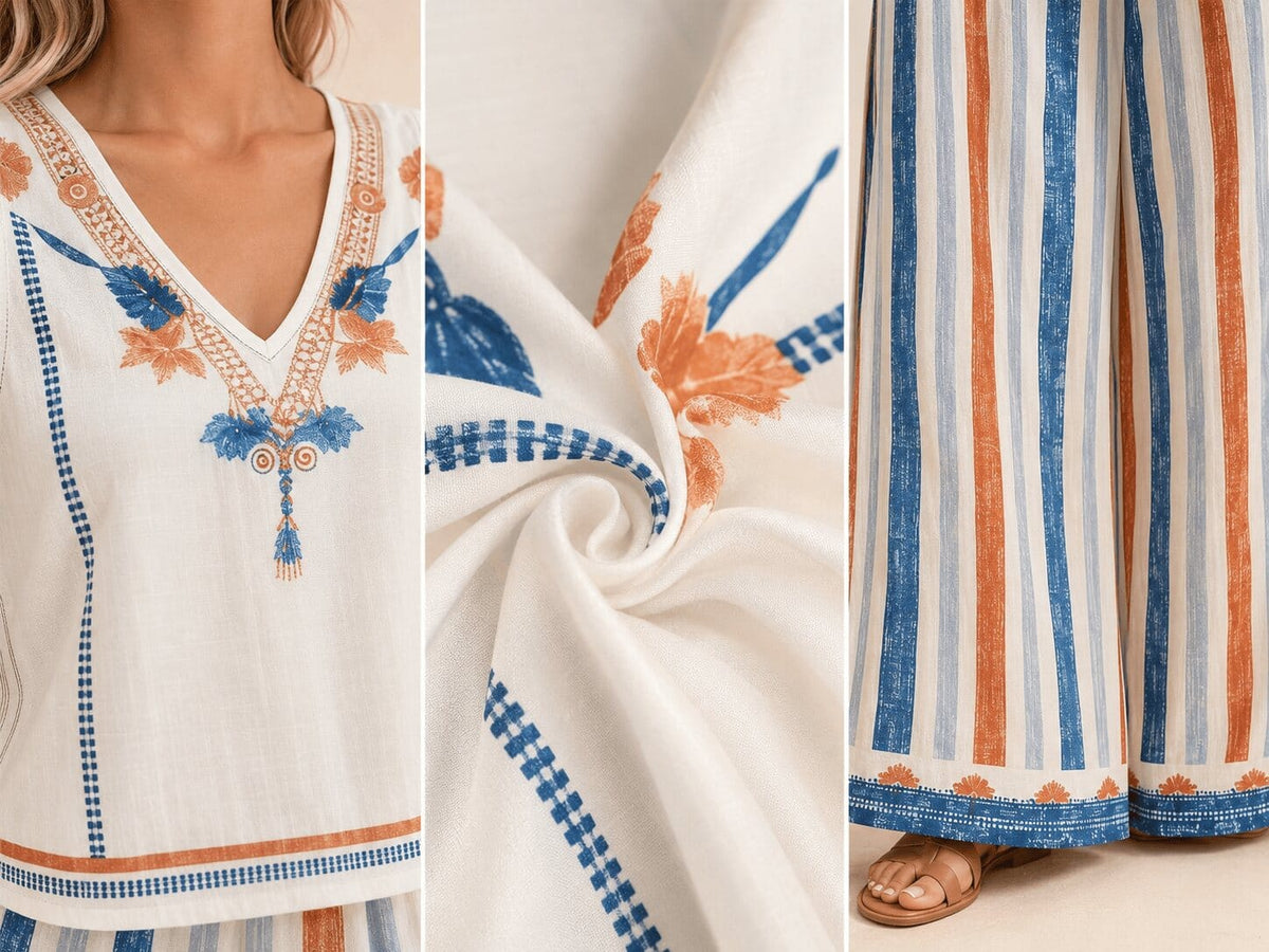 The Dayaway™ Printed Wide-Leg Set