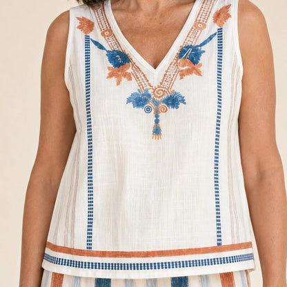 The Dayaway™ Printed Wide-Leg Set