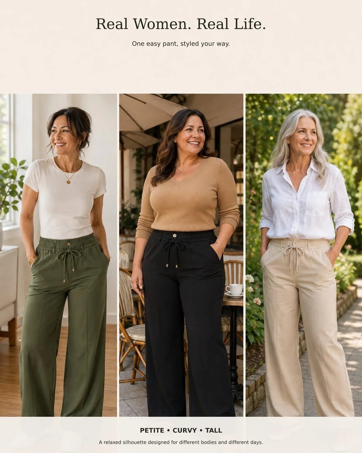 The Daylight™ Drawstring Wide-Leg Pants