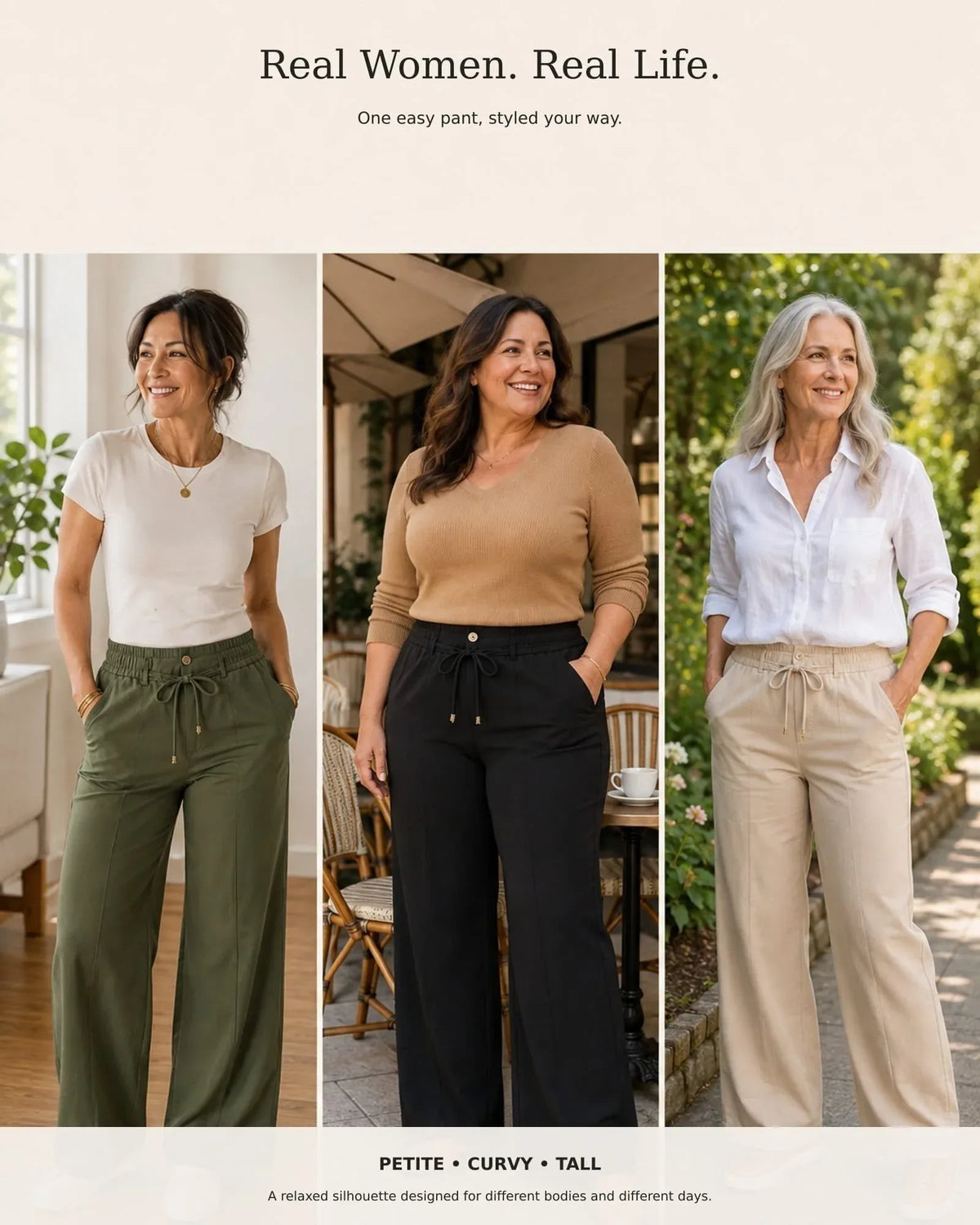 The Daylight™ Drawstring Wide-Leg Pants