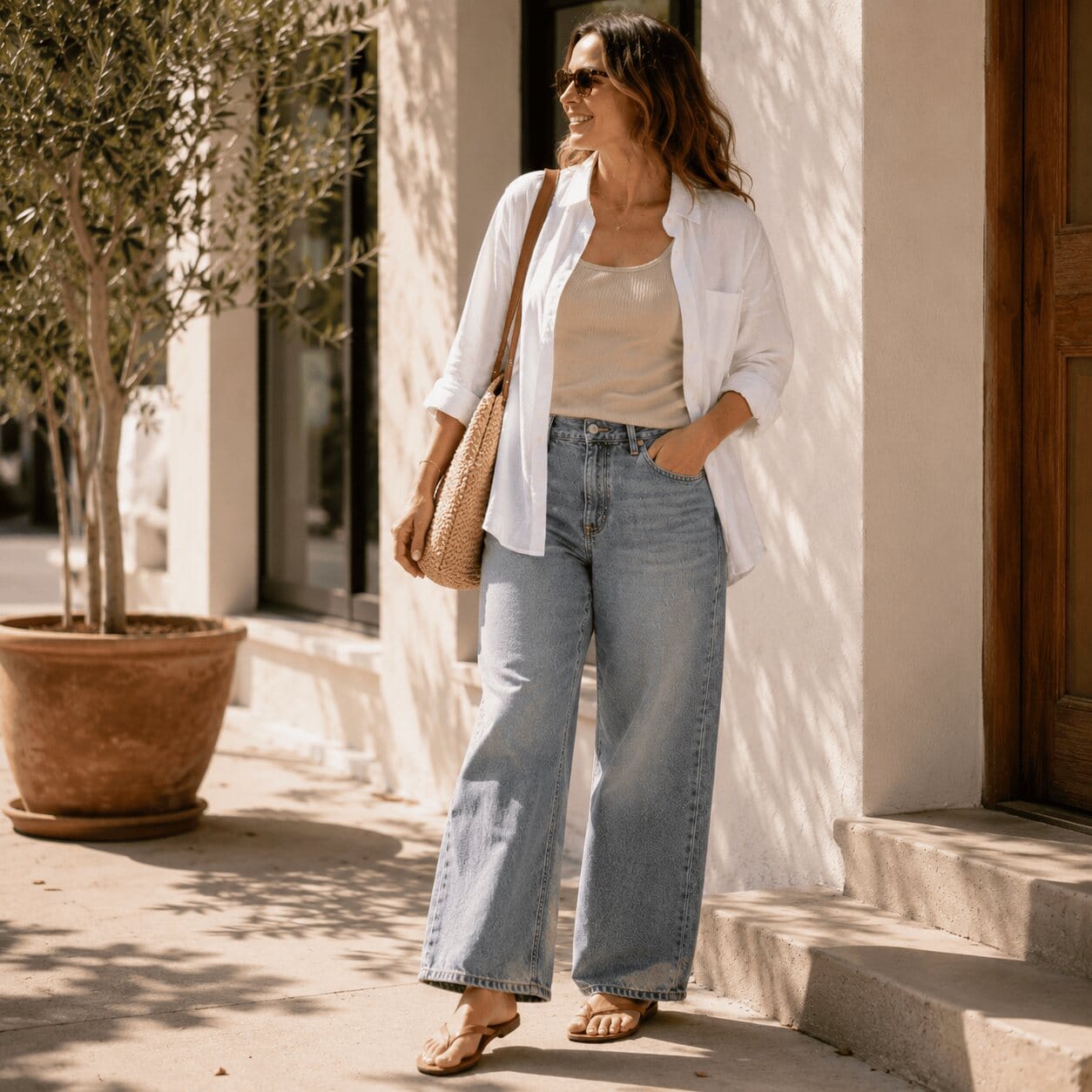 The EASE™ Relaxed Straight-Leg Jeans