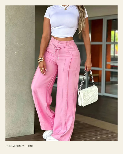 The Everline™ Drawstring Wide-Leg Trouser