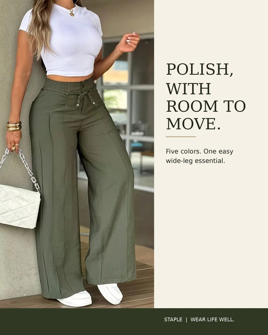 The Everline™ Drawstring Wide-Leg Trouser