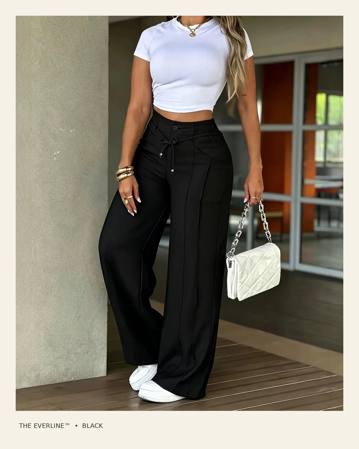 The Everline™ Drawstring Wide-Leg Trouser