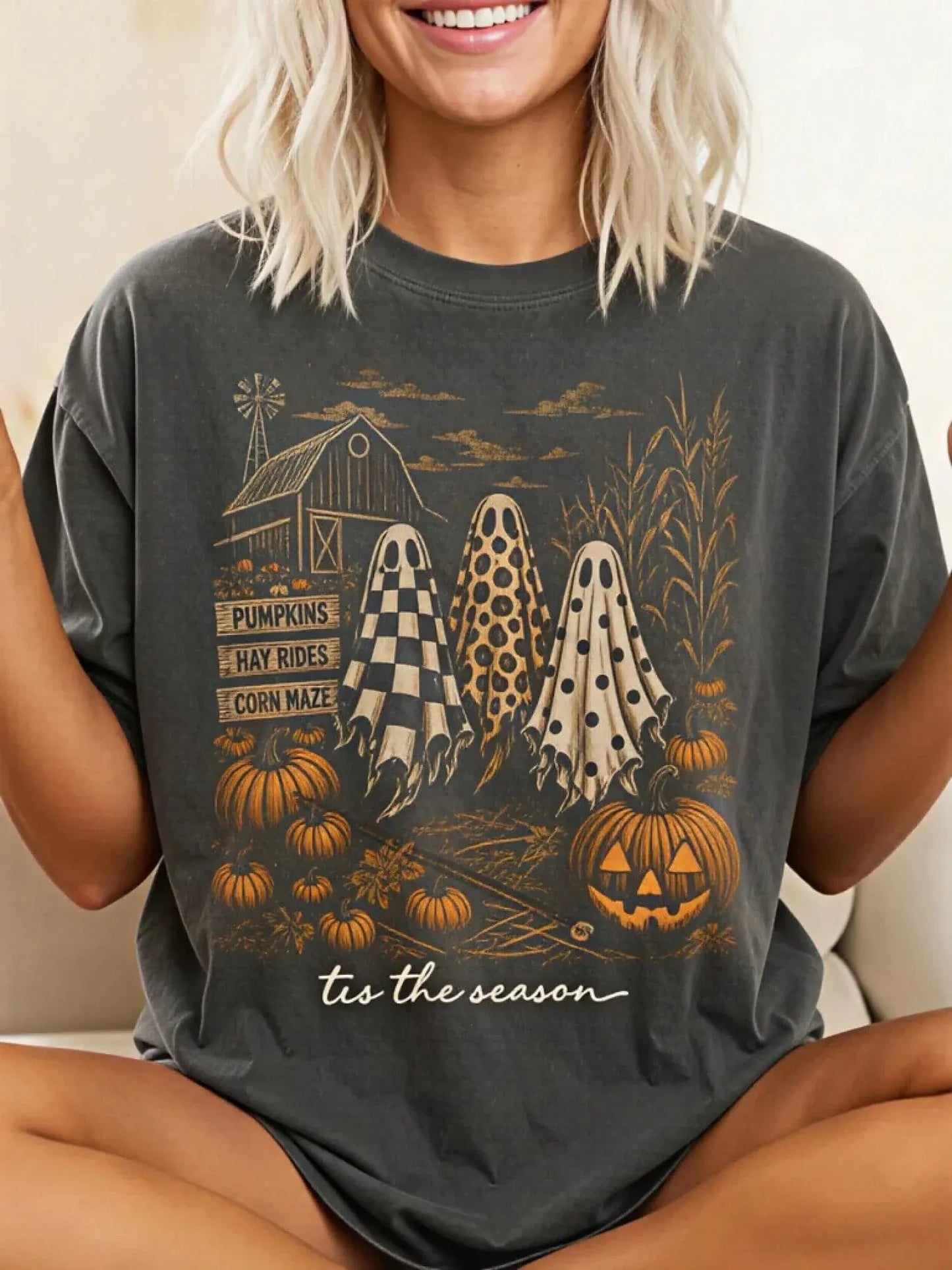 The Ghost Trio™ Fall Graphic Tee