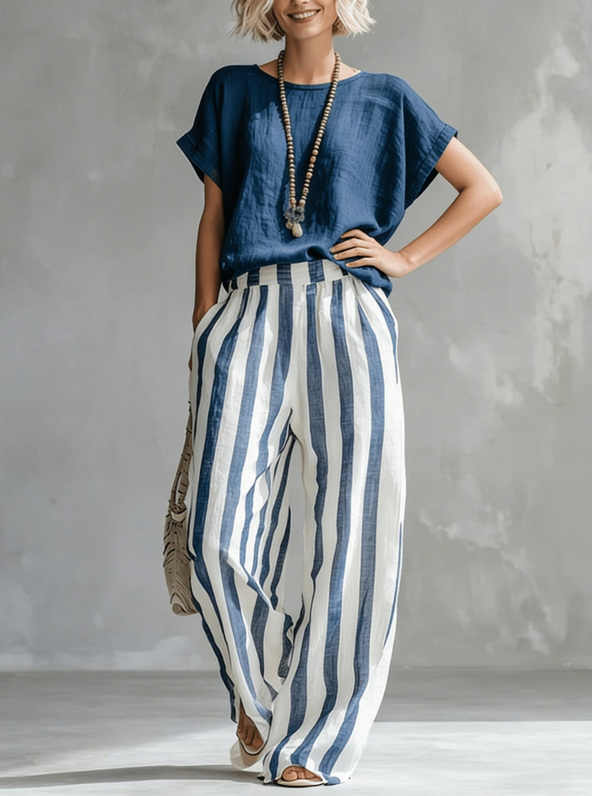 The Harbor™ Striped Wide-Leg Set