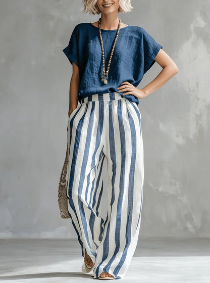 The Harbor™ Striped Wide-Leg Set