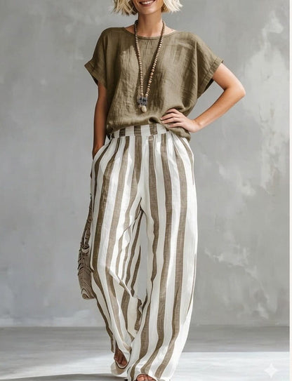 The Harbor™ Striped Wide-Leg Set