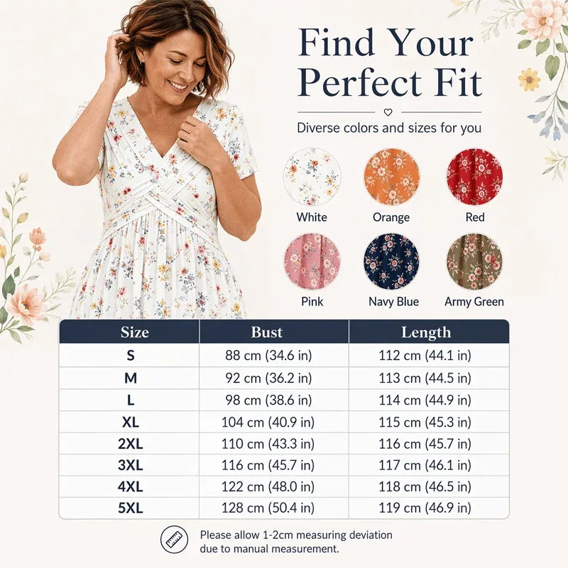 The Meadowline™ Twist-Front Midi Dress