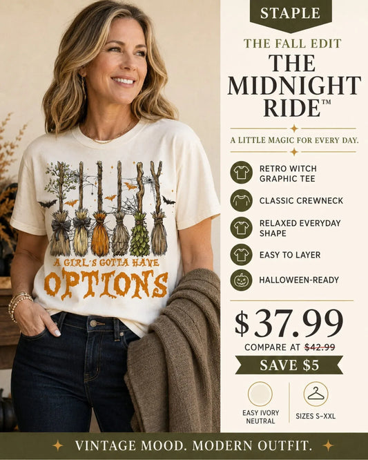 The Midnight Ride™ Witch Graphic Tee