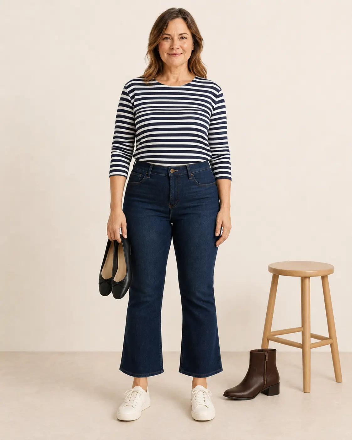 The Poise™ Cropped Kick-Flare Jean