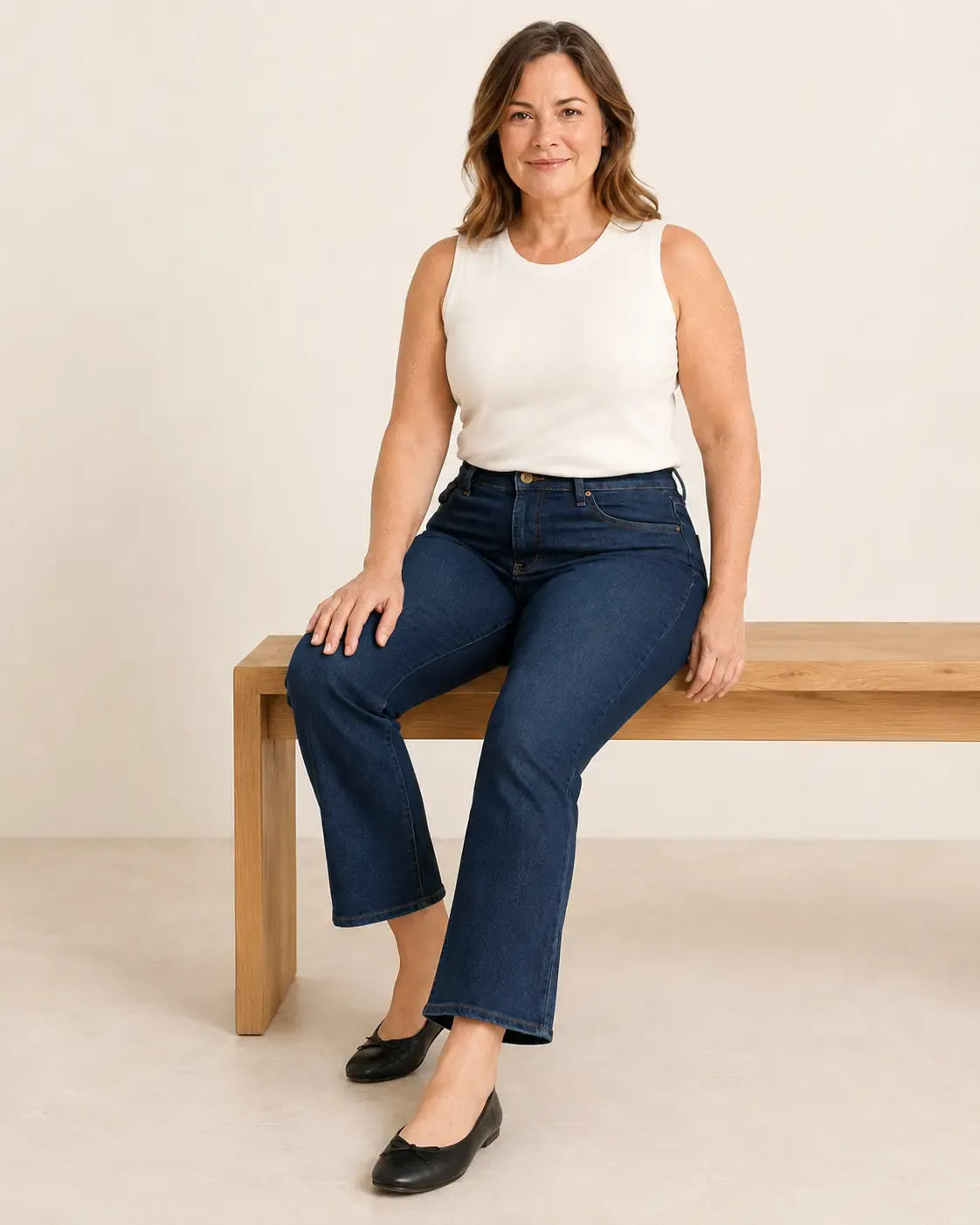 The Poise™ Cropped Kick-Flare Jean