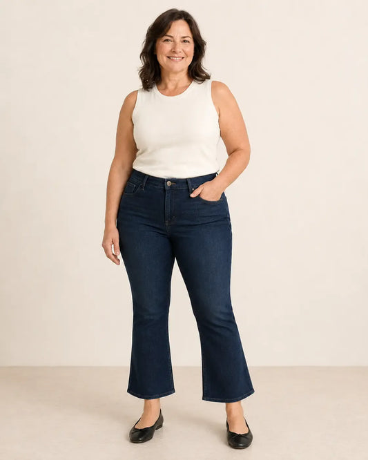 The Poise™ Cropped Kick-Flare Jean