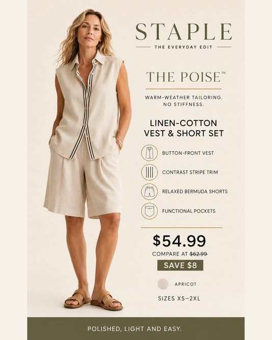 The Poise™ Vest & Bermuda Set