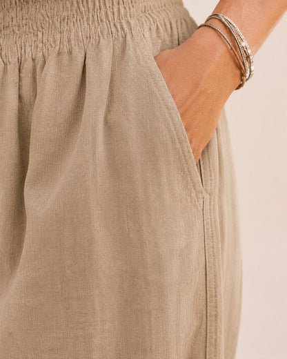 The Solace™ Linen-Blend Wide-Leg Pant