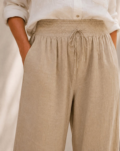 The Solace™ Linen-Blend Wide-Leg Pant