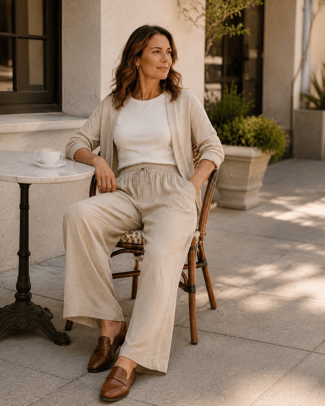 The Solace™ Linen-Blend Wide-Leg Pant