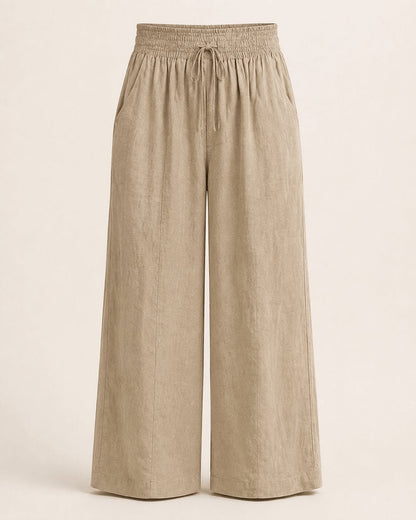 The Solace™ Linen-Blend Wide-Leg Pant