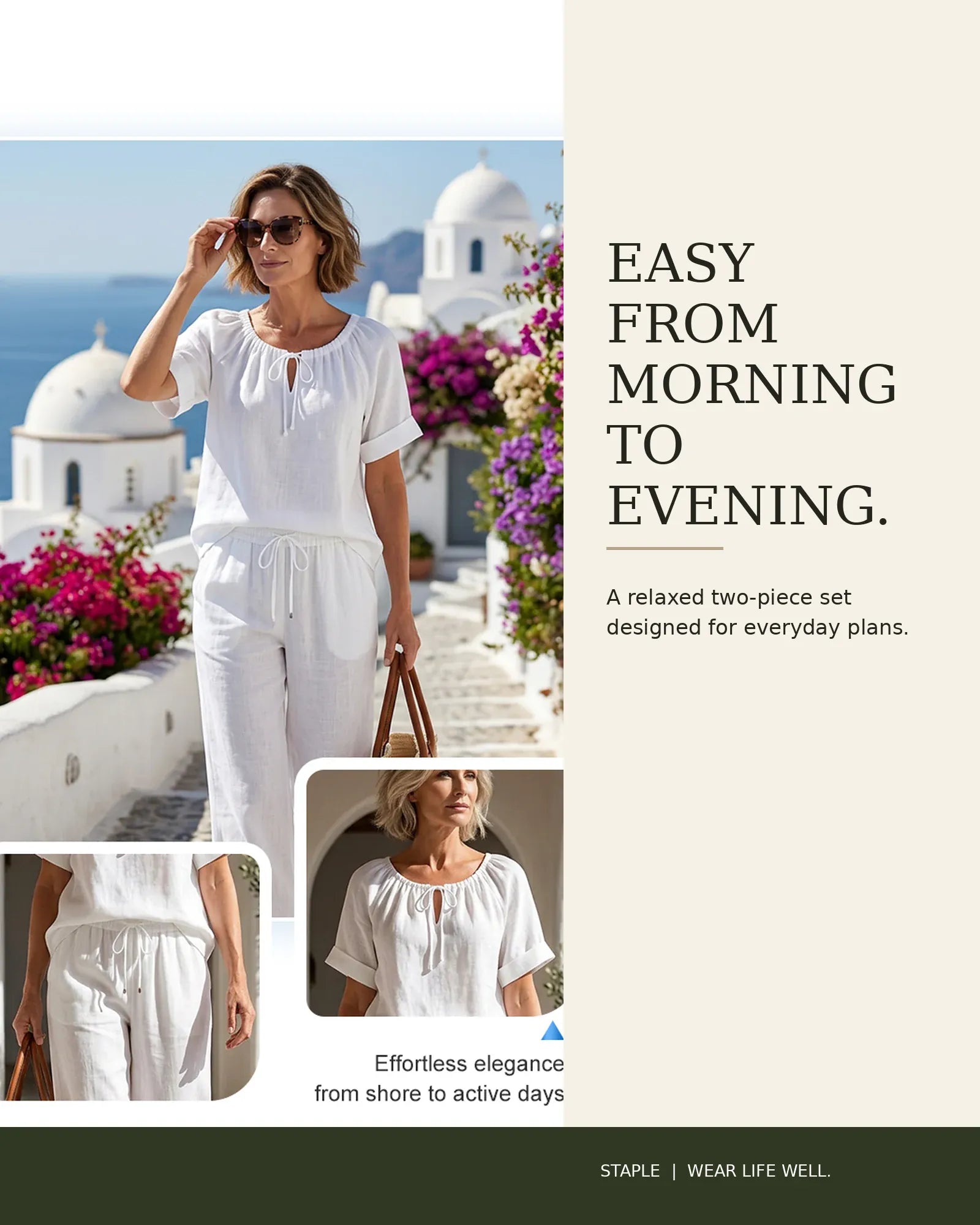 The Solene™ Drawstring Wide-Leg Two-Piece Set