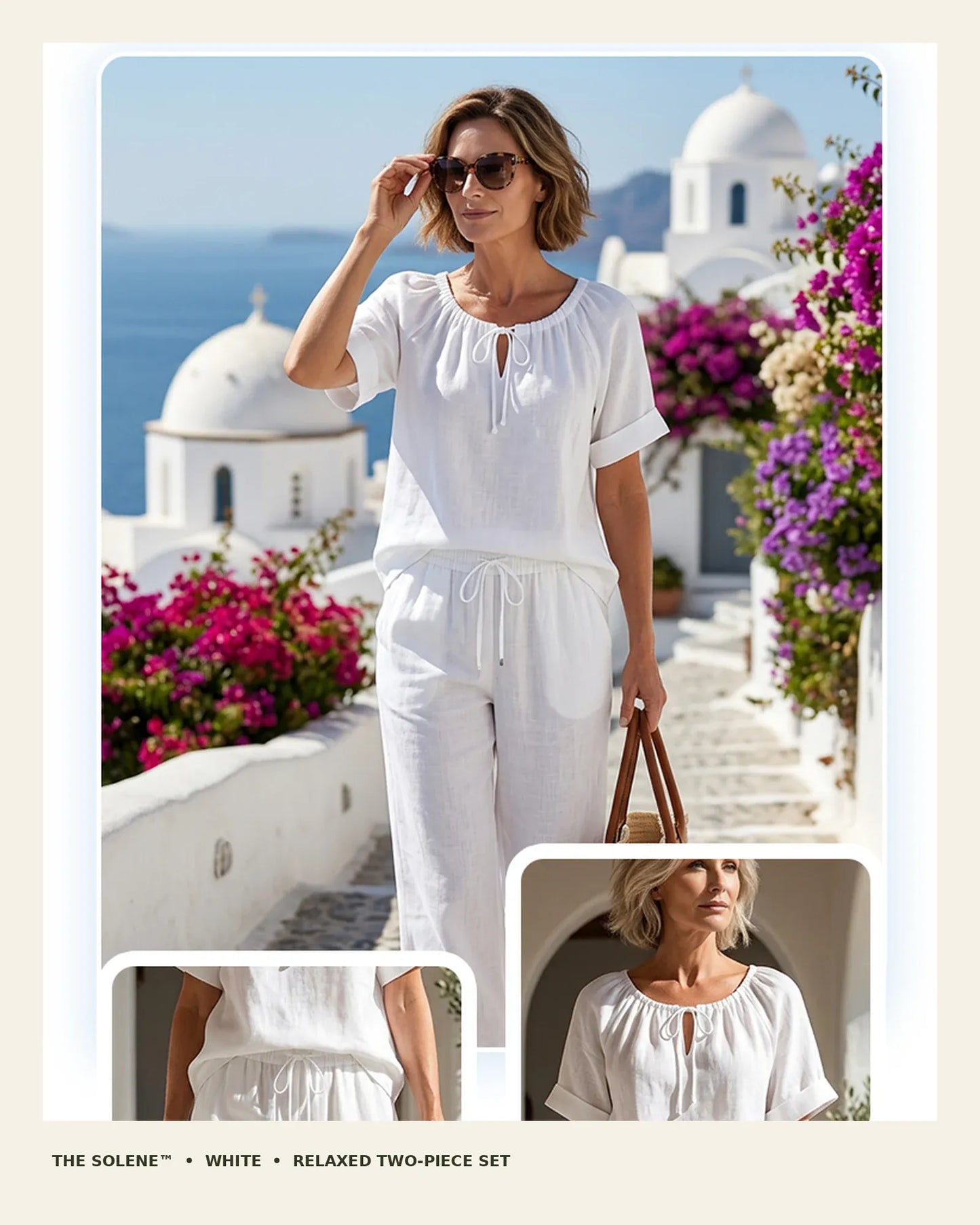 The Solene™ Drawstring Wide-Leg Two-Piece Set