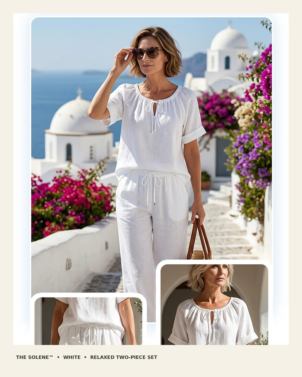 The Solene™ Drawstring Wide-Leg Two-Piece Set