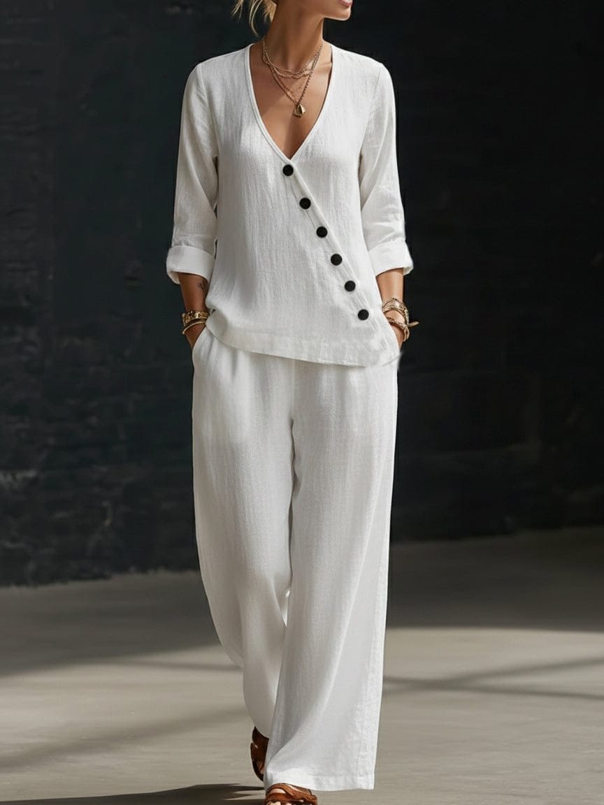 The Unwind™ V-Neck Wide-Leg Set