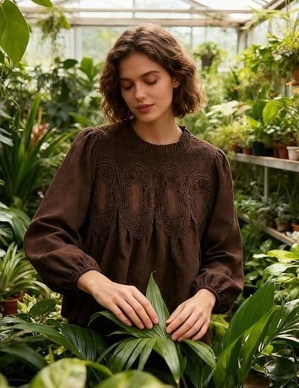 The Willow™ Embroidered Babydoll Blouse