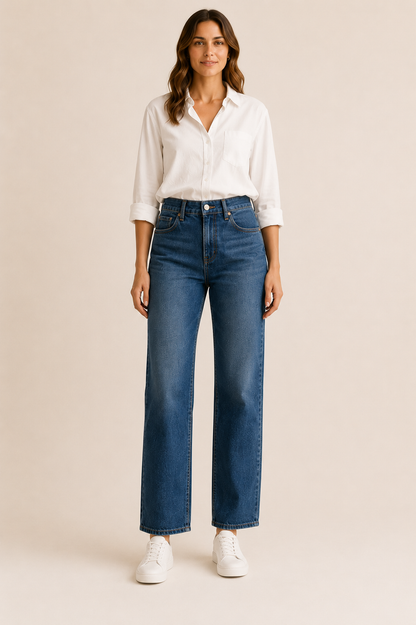 THE EASE™ Relaxed Straight-Leg Jeans
