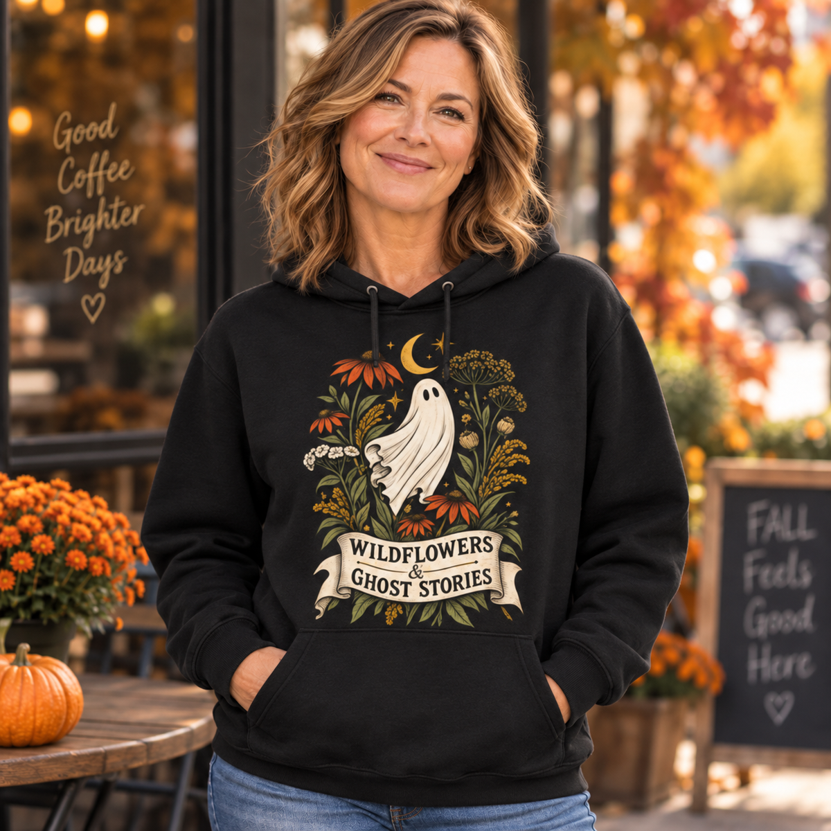 Wildflowers & Ghost Stories Botanical Graphic Top