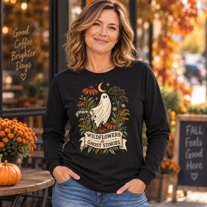 Wildflowers & Ghost Stories Botanical Graphic Top